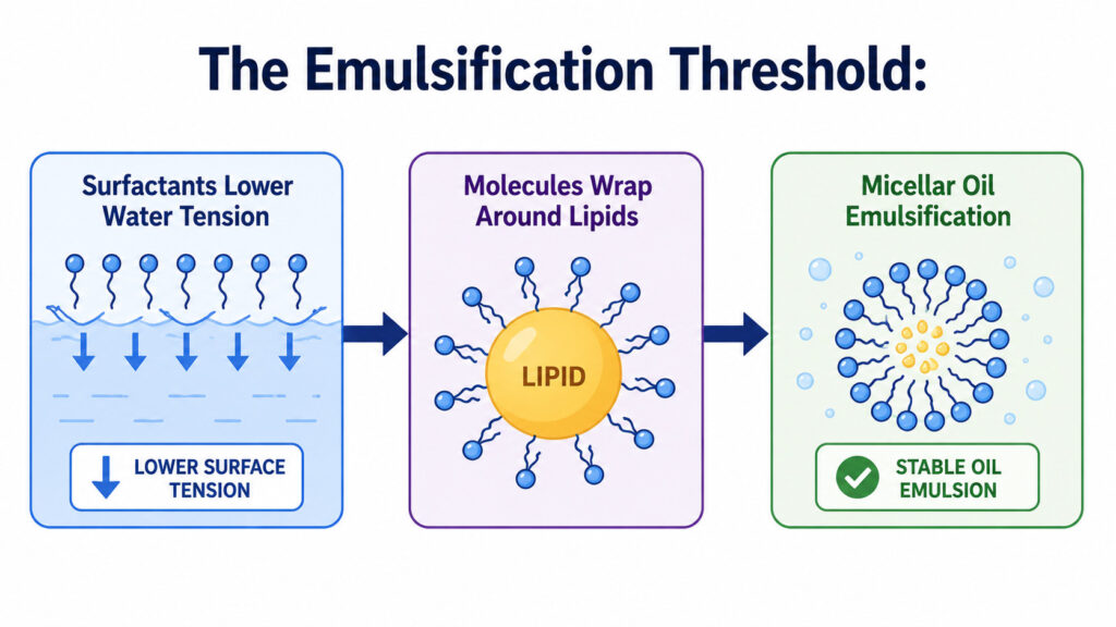 How Much Dish Soap Should You Actually Use Per Load? the emulsification threshold