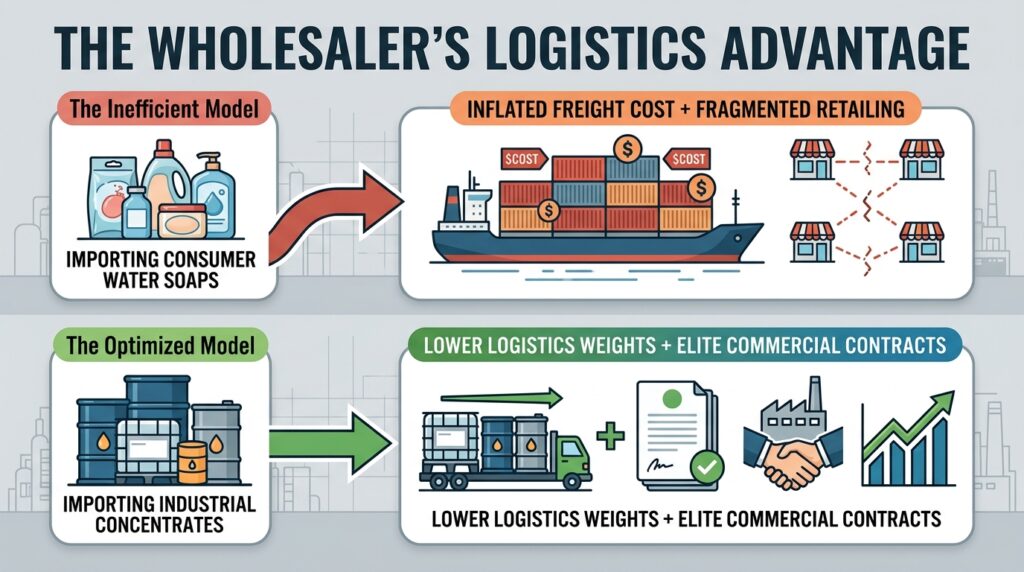 the wholesaler's logistics advantage