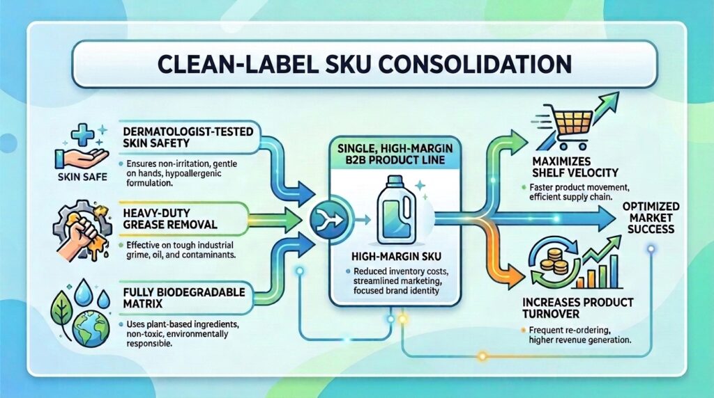 clean label sku consolidation