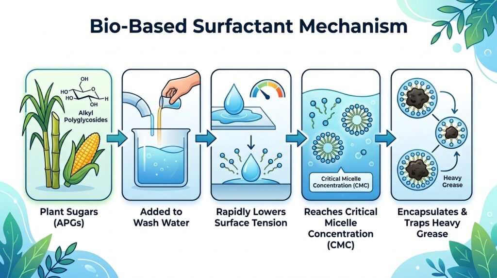 the bio based surfactant mechanism