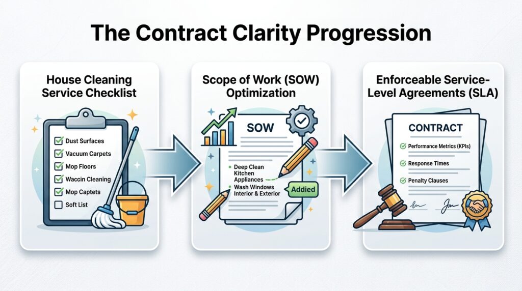 the contract clarity progression